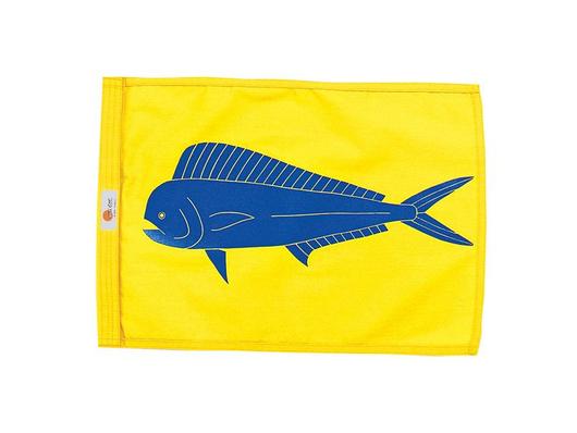 https://fishflags.com/collections/flags-1/products/dolphin-mahi-mahi-marine-fish-flag Dolphin Fish - Mahi-Mahi Sundot marine capture flag image