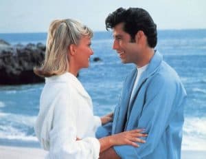 Olivia Newton-John & John Travolta in the movie, Grease