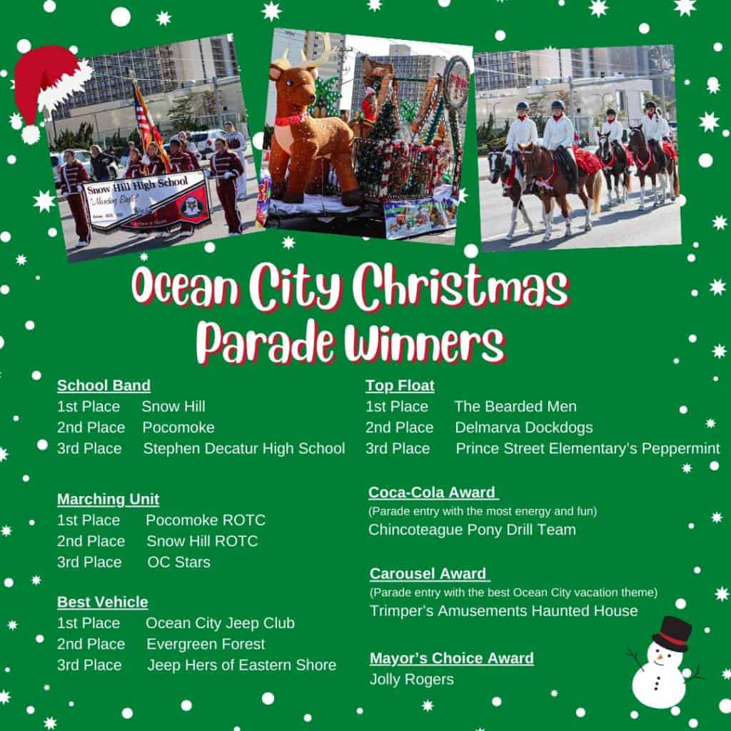 Ocean City Christmas Parade Winners