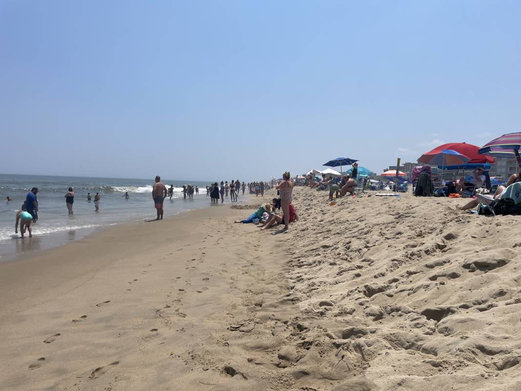 summer beach in Ocean City Md