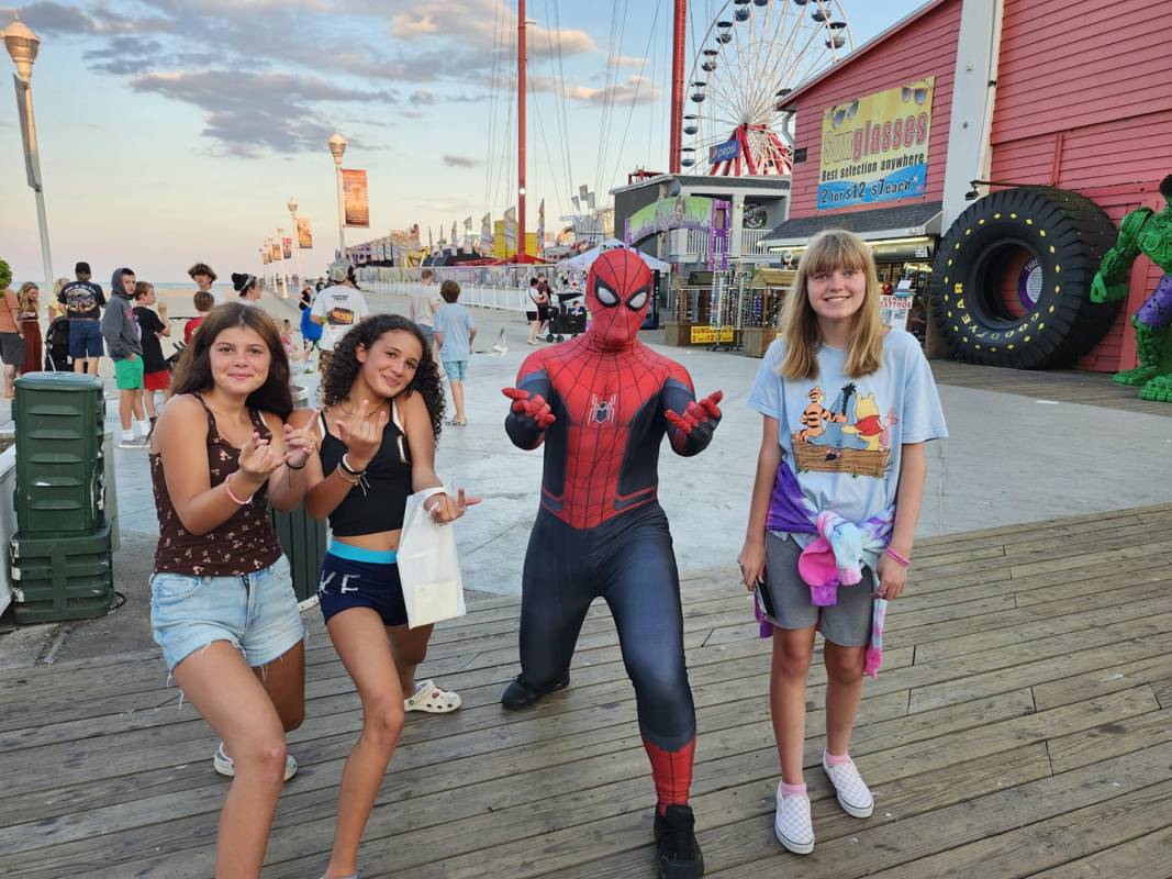 Spiderman on the Ocean City Boardwalk