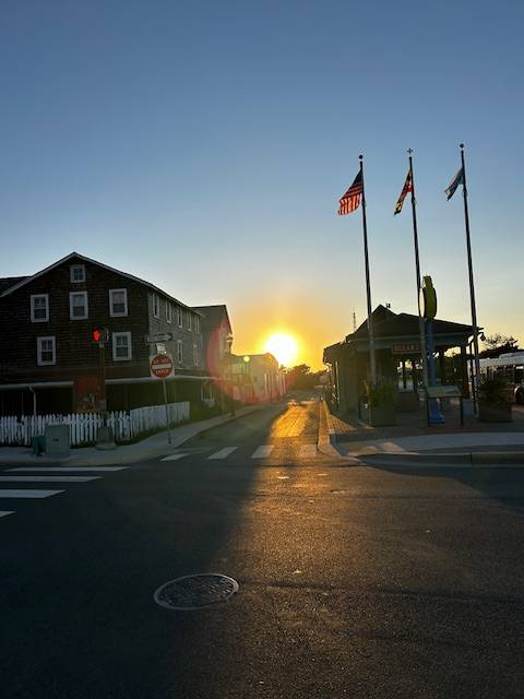 Sunset along S. Division Street
