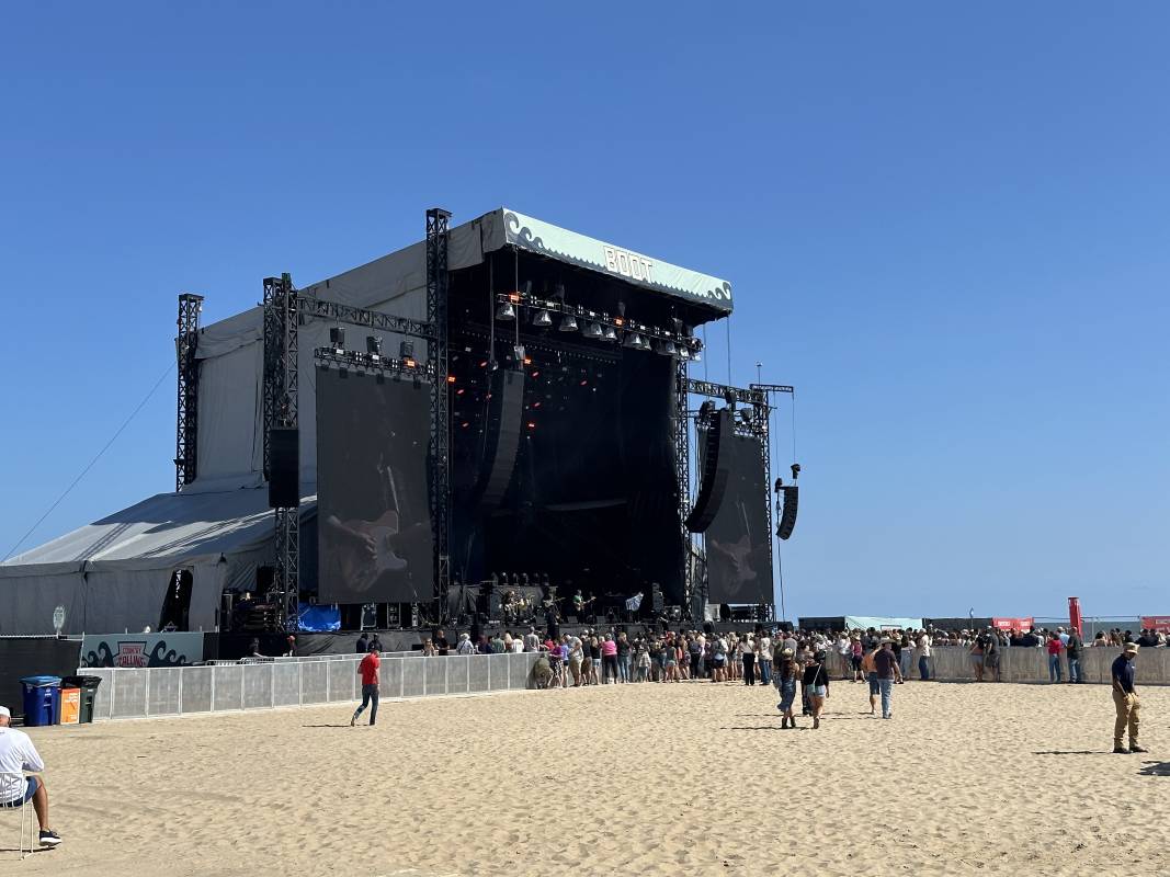 SECURITY GUARD AT COUNTRY CALLING FESTIVAL IN OCEAN CITY MD