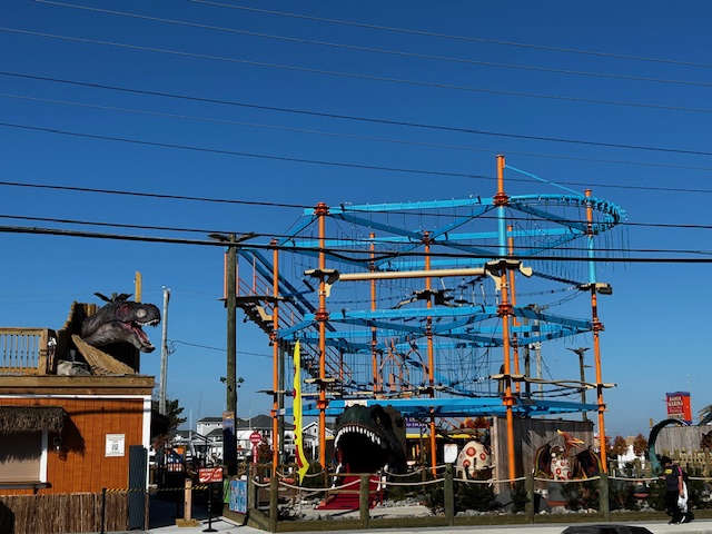 Nick's Jurassic mini golf and ropes course