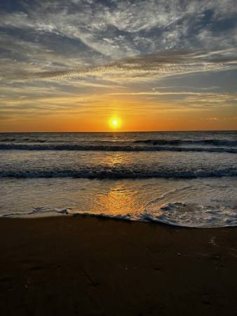 Sunrise on ocean city beach
