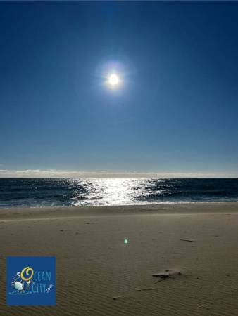 sunrise along beach