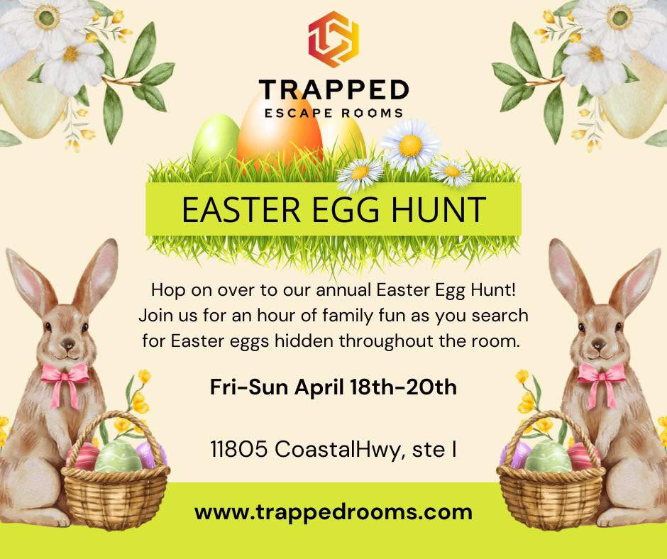 Trapped Easter egg hunt