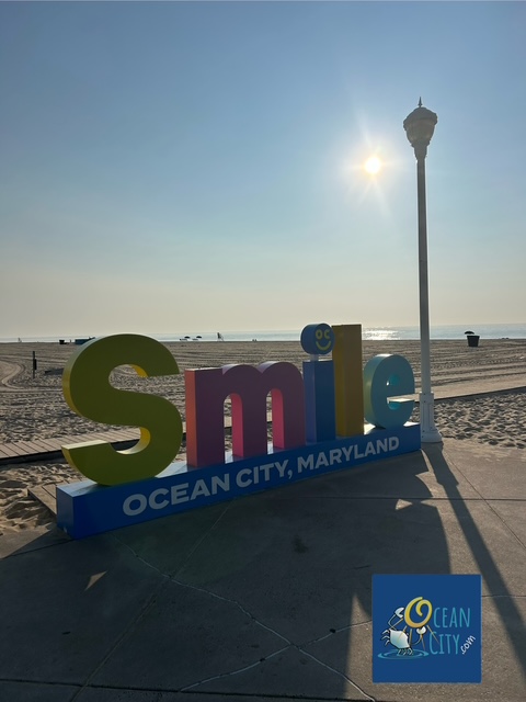 Smile sign during sunrise