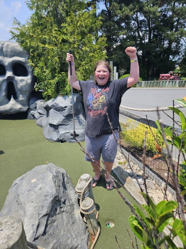 Photo Friday Tonya Farmer: Hole in one at mini golf Frances Scott Key resort 