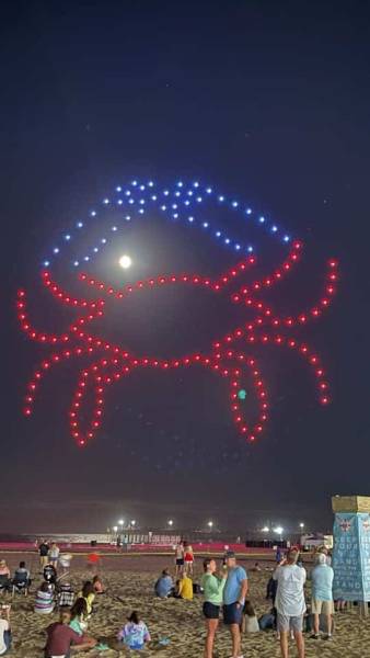 drone laser light show ocean city md