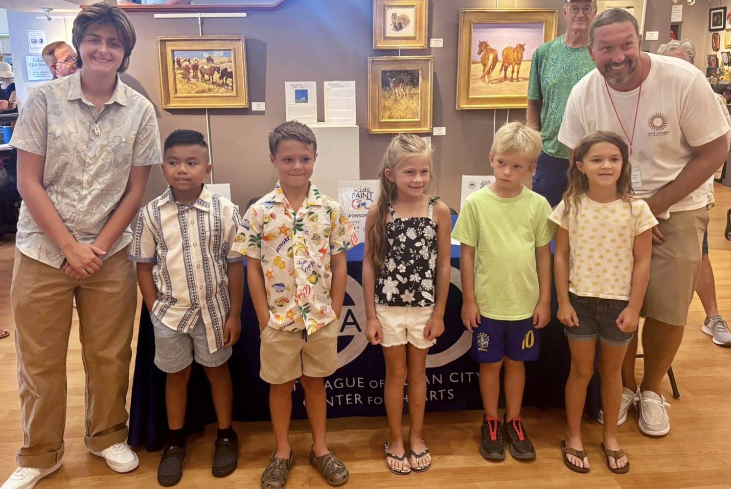Kids Paint OC Ages 6-9 & judges Sasha Mete & David Simpson