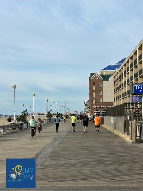 boardwalk morning view