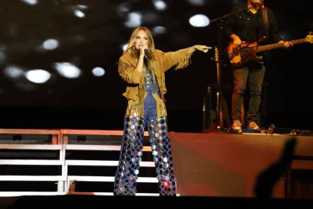 Carrie Underwood performs on the Boot Stage at Country Calling in Ocean City, Maryland.