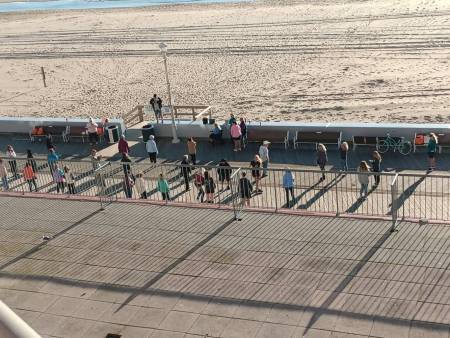 Sandy Garrish, dancing, Ocean City, MD