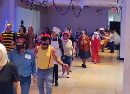 Sandy Garrish, dancing, Ocean City, MD