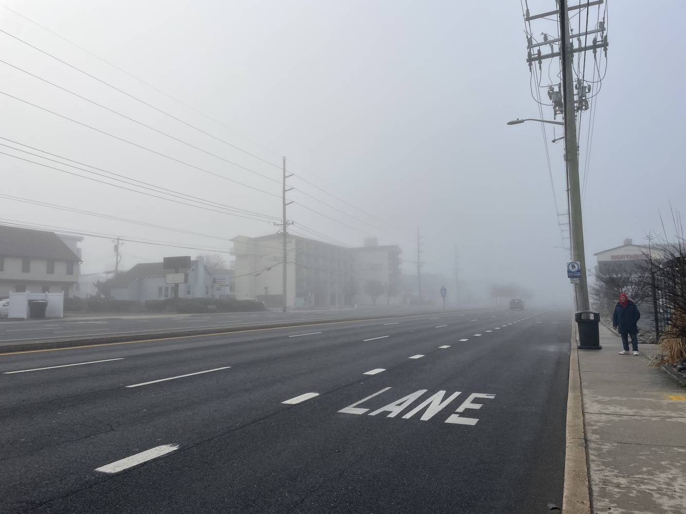 A foggy day in North Ocean City